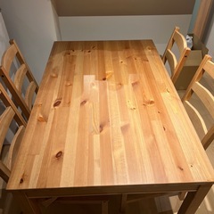 【三軒茶屋まで取りに来れる方
】木目調ダイニングテーブル の画像