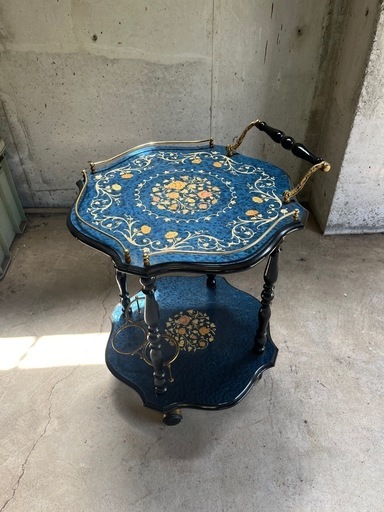 【美品】イタリア製 サイドテーブル 象嵌細工 美品】イタリア製 サイドテーブル 象嵌細工 イタリア製 象嵌