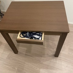 こたつ機能付き　テーブル　椅子　セットの画像