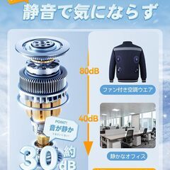 新品未使用　2025最新型 水冷ベスト 【全体2494cm²超大冷却面・『減20℃』究極冷感へようこそ！】 水冷服 冷却ベスト 10000mAh大容量バッテリー付き 30時間連続稼働 3～4時間で100%充電 保冷剤10個付属の画像