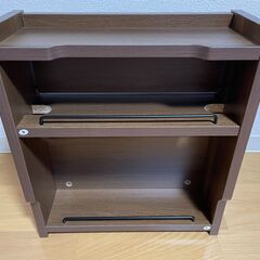 【美品】ケーブルボックス　ブラウンの画像