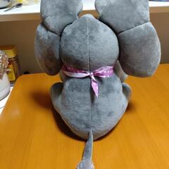 耳が動く　歌うゾウのぬいぐるみ人形　英語　歌あり　象のぬいぐるみ　ピンクの画像
