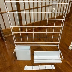 tower 自立式キッチンメッシュパネル　ツール　山崎実業　の画像