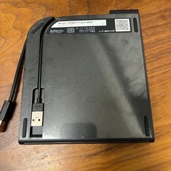ポータブルDVDドライブ (Chrome/Mac/Windows11対応) ブラック DVSM-PTC8U3-BKBの画像