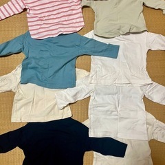 ベビー服 西松屋 70〜80cm 長袖Tシャツ まとめ☆ユニセックスの画像