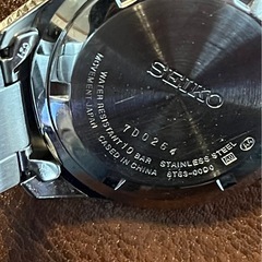 No.20 【SEIKO】クロノグラフ機能付きのブラックダイヤル腕時計 稼働品!の画像