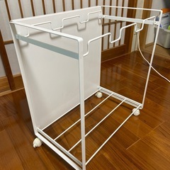 山崎実業　目隠し分別ダストワゴンの画像