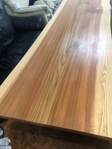 新品 一枚板テーブル天板 ウレタン塗装仕上げ
