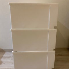 ニトリ　Ｗ52×H24×D45 収納ボックス×3の画像