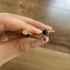 ゴールドリング 3点セットの画像