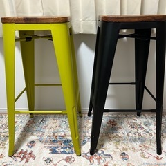 カウンターチェア2脚セットの画像