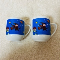 【新品未使用】レトロマグカップ 奈良中央信用金庫　ペアマグカップ 2個の画像
