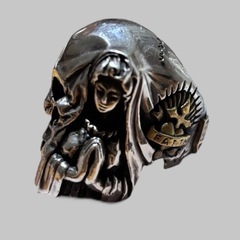 MEMENTOMORI リング 20号 Silver925×真鍮 希少の画像