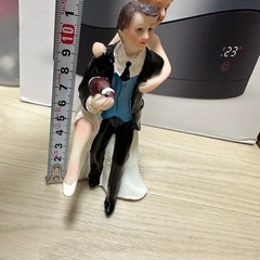 新郎新婦 アメフト　ラグビー　ケーキトッパーの画像