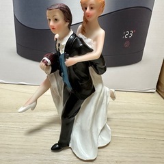 新郎新婦 アメフト　ラグビー　ケーキトッパーの画像