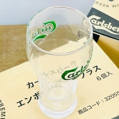 【未使用品】カールスバーグ エンボスパイントグラス 1箱6個入り×2箱の画像