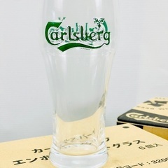 【未使用品】カールスバーグ エンボスパイントグラス 1箱6個入り×2箱の画像