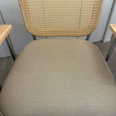 LOWYA　ラタン調デスクチェアの画像