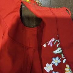 フォークダンス衣装　ベスト　カロチャ刺繍風の画像