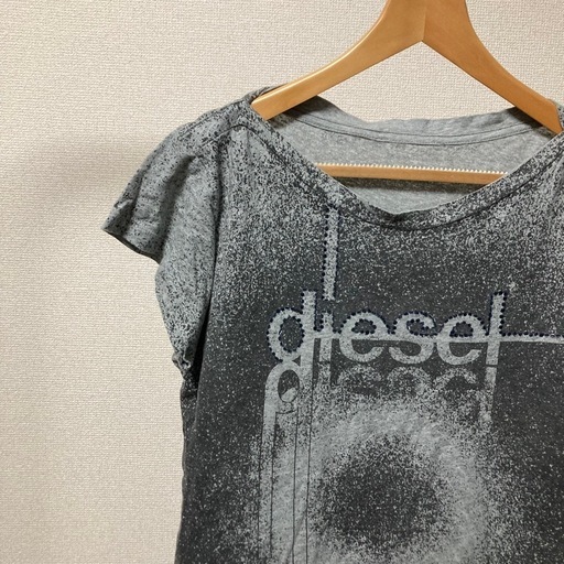 DIESEL ディーゼル Tシャツ ラインストーン Y2K サイバー
