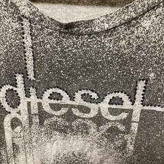 DIESEL ディーゼル Tシャツ ラインストーン Y2K サイバーの画像