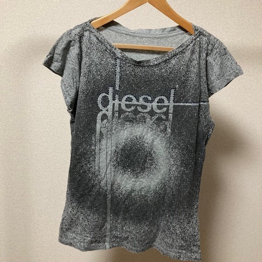 DIESEL ディーゼル Tシャツ ラインストーン Y2K サイバー