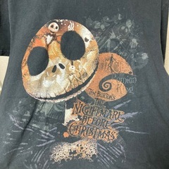 Disney ナイトメア・ビフォア・クリスマス Tシャツ 黒 Tシャツの画像
