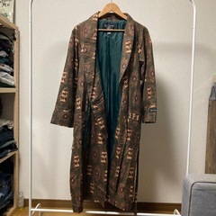 90s Burberrys パターン入りロングジャケット ガウン バスローブの画像