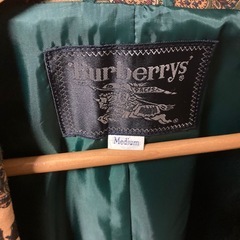 90s Burberrys パターン入りロングジャケット ガウン バスローブの画像