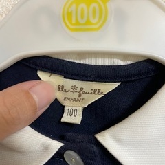 紺色 女の子 ワンピース 100cmの画像