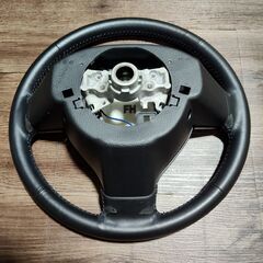 【着払い可能】  希少 TOYOTA トヨタ PIXIS ピクシス スペース カスタムRS専用 レザー ハンドル ステアリング 36.5cm L575 ブラック L375 L175 L455の画像