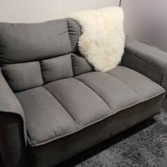 美品　2人掛けソファ　ファブリック 　の画像