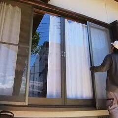 【網戸】大サイズ4枚張替えご依頼作業へ行ってきました。