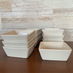 小皿 小鉢 お皿 白 ホワイト 複数個 豆鉢 カインズの画像