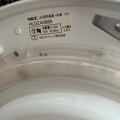 【交渉中】NEC シーリングライト2種類×各1個　の画像