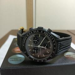 非常に美品。OMEGA × Swatch　スピードマスター　腕時計　新品純正ストラップ&ラバーベルト付き　の画像