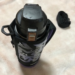 【THERMOS】保冷専用 真空断熱スポーツボトル ブラックパープルの画像