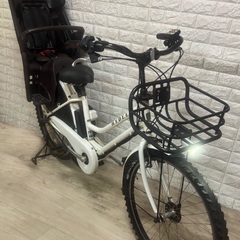 🌸美品🌸室内保管🌸ブリヂストン 電動自転車 ハイディ 子供乗せ  🌈新基準🌈a508の画像