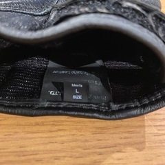 クシタニ　KUSHITANI K-5340 AIR GPS GLOVESエアーGPSグローブ　サイズL 黒／赤　レザー　本革　の画像