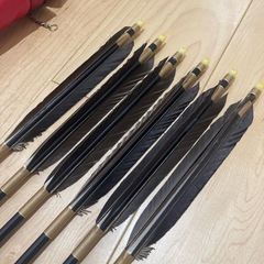 弓道の矢と矢筒の画像