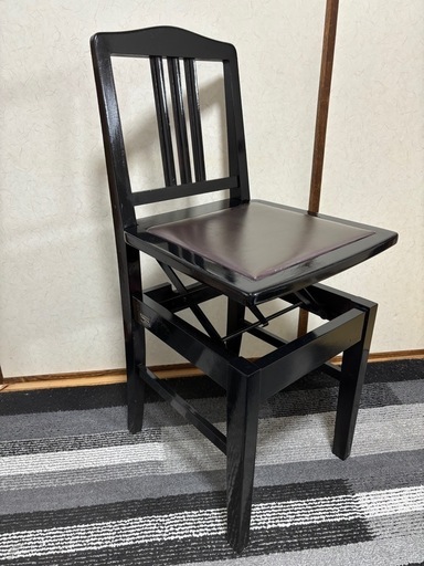 【YAMAHA　中古リニューアル】 トムソン椅子　ピアノ椅子 中古リニューアル】ヤマハ背付ピアノ椅子(全国送料込み)トムソン
