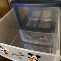 ディズニー　3段ボックス　キャスター付きの画像
