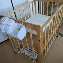 ベビーベッド（90×60）マット付きの画像