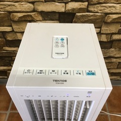 北海道旭川市直接取引歓迎 TEKNOS テクノス 冷風扇スリムタイプ TCW-020 リモコン付 通電動作確認済 キャスター付 の画像