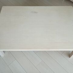 こたつ120cm アルダー材無垢白塗り 引き取り限定の画像