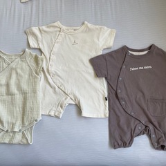 【50〜60】肌着とサマーロンパース5枚セットの画像