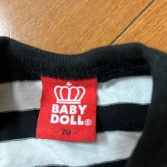 あげますbaby doll ロンパース長袖　70の画像