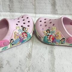 クロックス　ディズニー プリンセス サンダル ピンク　14cmの画像
