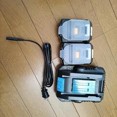 マキタ互換18vバッテリー 充電器セット

の画像