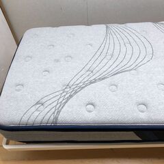 【美品】Avenco スプリングマットレス＋スチールベッドフレーム シングル 幅97×長さ195×高さ50cm　250730-2の画像